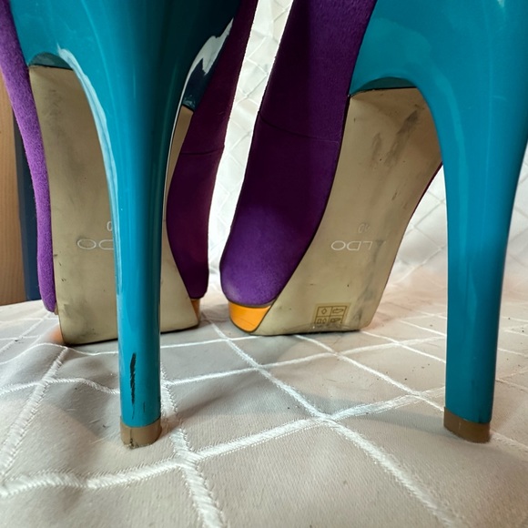 Aldo Purple Suede Platform Heels, size 40 - Picture 7 of 13